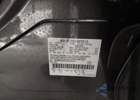 2017 Ford Edge Sel z USA, uszkodzony, nr VIN 2FMPK4J94HBC68231